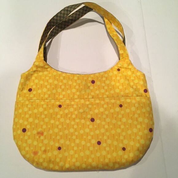 Women’s Handmade Yellow Floral Shoulder Bag Statement Purse Eveningwear - Picture 3 of 10